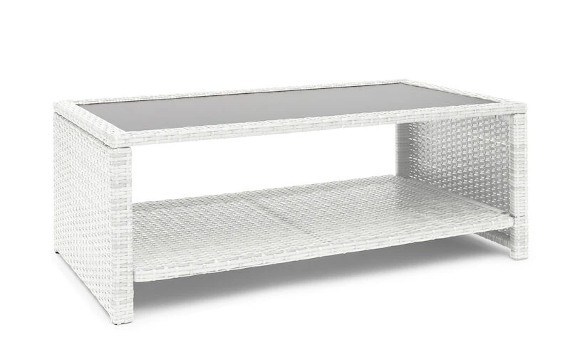 Hillerstorp Madison Sohvapöytä Valkoinen Polyrottinki 2 Hillerstorp Madison Sohvapöytä Valkoinen Polyrottinki - Image 2