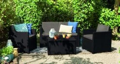 Keter Monaco Sohvaryhmä Säilytyspöydällä, Ruskea -Veke kauppa monaco sohvaryhma poydalla ruskea1