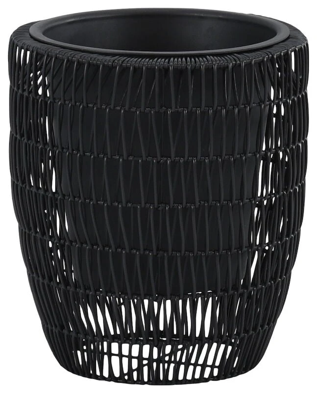 Veke Niitty Kukkaruukku Musta Polyrottinki 5 Veke Niitty Kukkaruukku Musta Polyrottinki - Image 5