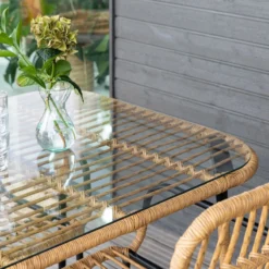 Veke Oldie Puutarhapöytä 150x80 Cm Luonnonväri/ Musta