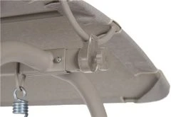 Outfit Silke 3-istuttava Pihakeinu Harmaa/luonnonvari Hiekkapehmusteet