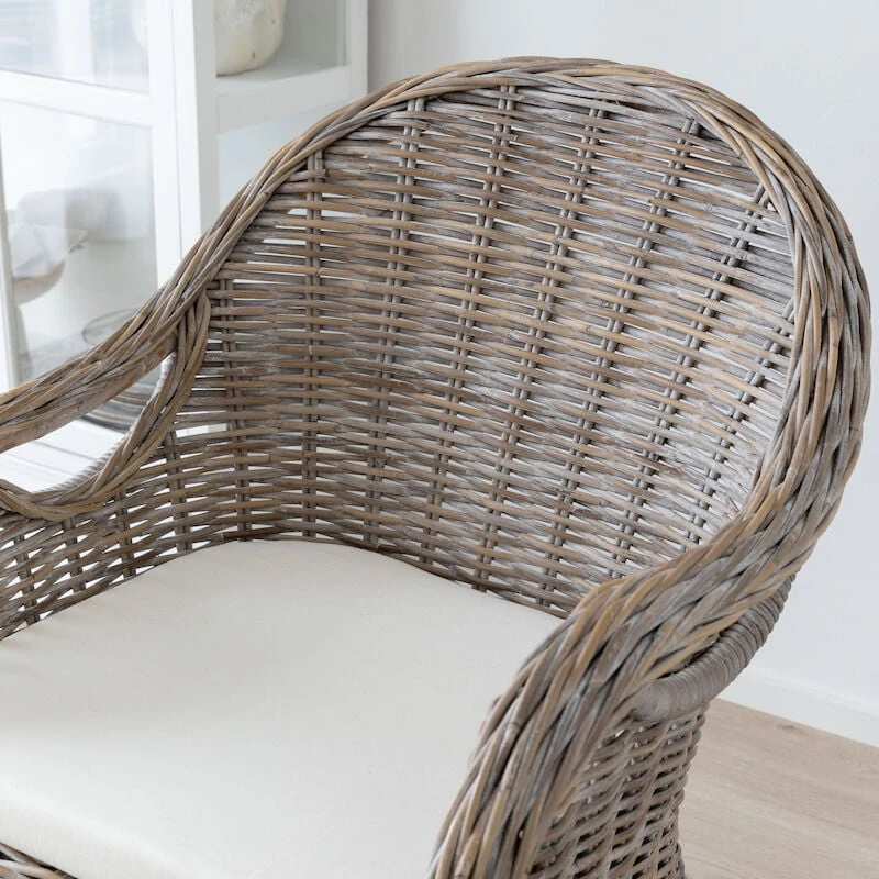 Veke Pihka Rottinkinojatuoli Valkovahattu Kubu 5 Veke Pihka Rottinkinojatuoli Valkovahattu Kubu - Image 5