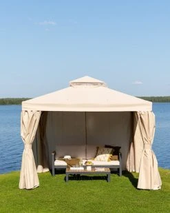 Veke Ranta Paviljonki 3x3 M Beige -Veke kauppa ranta paviljonki 3x3m beige web 14