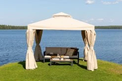 Veke Ranta Paviljonki 3x3 M Beige -Veke kauppa ranta paviljonki 3x3m beige web