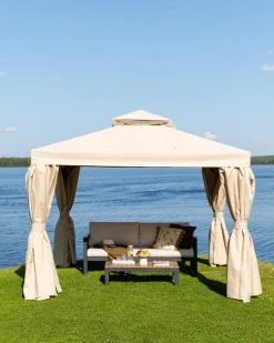 Veke Ranta Paviljonki 3x3 M Beige -Veke kauppa ranta paviljonki 3x3m beige web 8