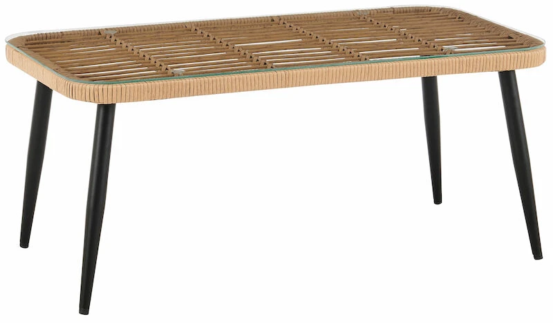 Veke Scandic Sohvapöytä Lasilla Luonnonväri 5 Veke Scandic Sohvapöytä Lasilla Luonnonväri - Image 5