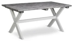 Hillerstorp Shabby Chic Ruokapöytä 160x86cm Valkoinen/harmaa