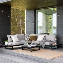 Veke Suvanto Kulmasohva Ja Sohvapöytä Musta, Hiekka Pehmusteet -Veke kauppa suvanto kulmasohva ja sohvapoyta web 17