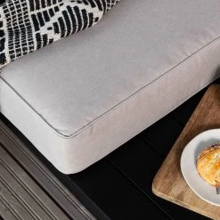 Veke Suvanto Kulmasohva Ja Sohvapöytä Musta, Hiekka Pehmusteet