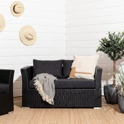 Veke Vanamo 2-istuttava Sohva Musta/harmaa