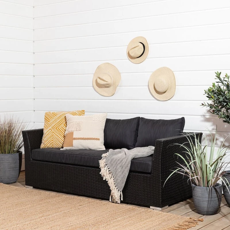 Veke Vanamo 3-istuttava Sohva Musta/harmaa 4 Veke Vanamo 3-istuttava Sohva Musta/harmaa - Image 4