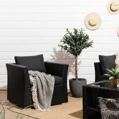 Veke Vanamo Nojatuoli Musta/harmaa