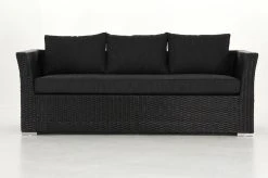 Veke Vanamo 3-istuttava Sohva Musta/harmaa