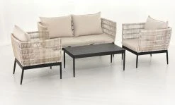 Veke Hiutale Sohvaryhmä Musta/luonnonväri -Veke kauppa veke hiutale sohvaryhma musta luonnonvari 642832 1 1